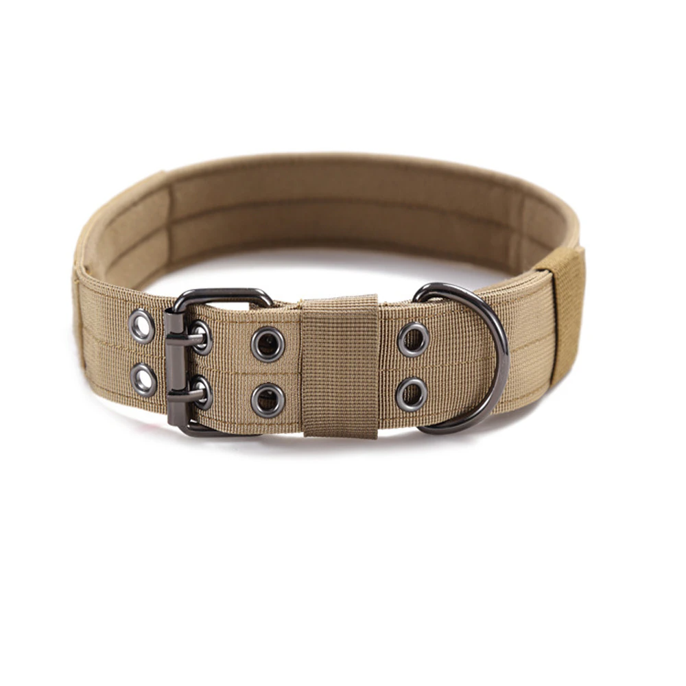 Military Tactical Dog Collar – Large 2" Nylon Collar with Metal Buckle
