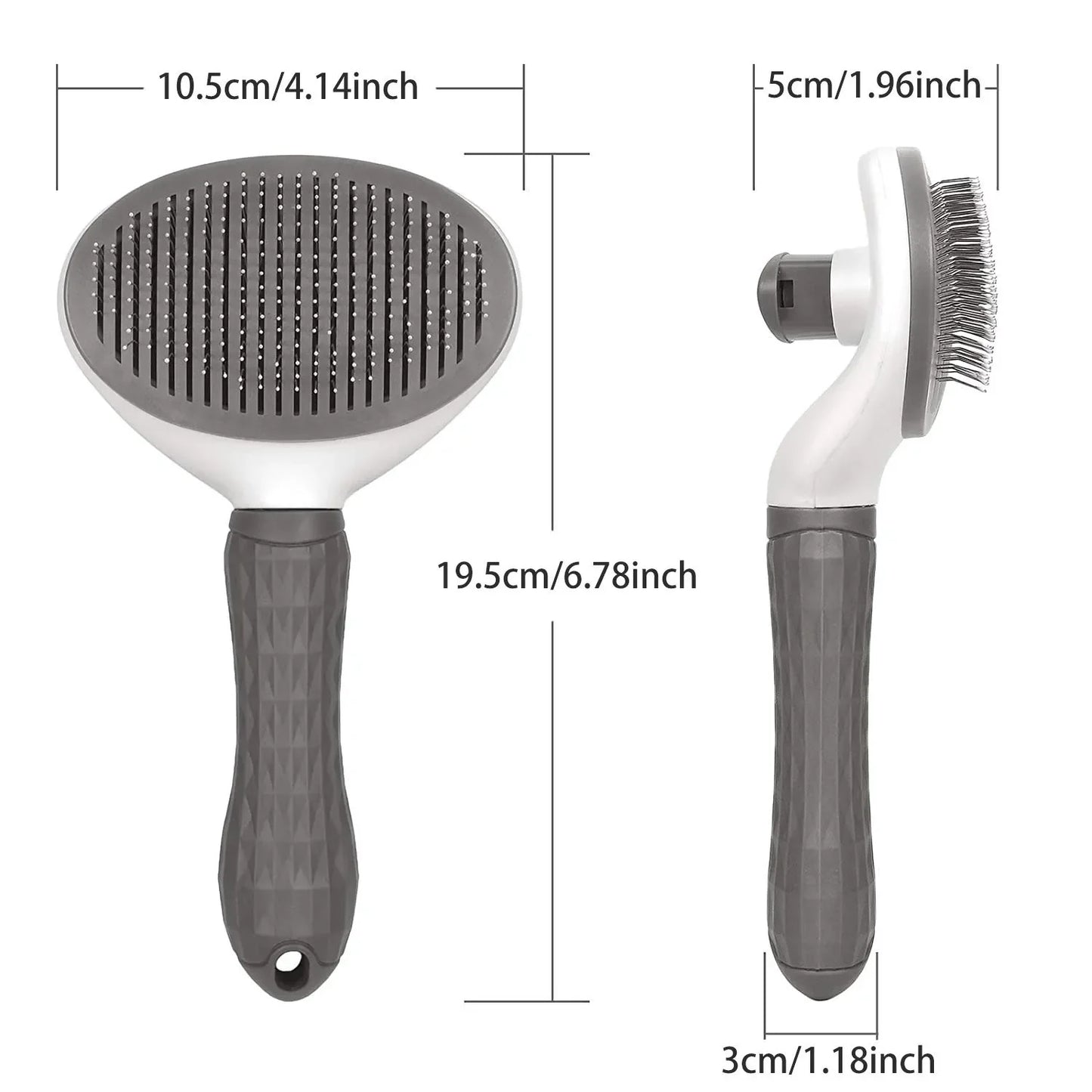Pet Hair Remover Brush – Self-Cleaning Dematting Comb