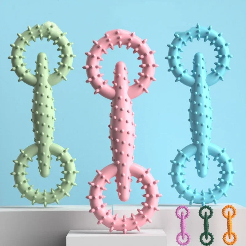 Indestructible Dog Pull Ring – Interactive Chew Toy for Puppies & Teeth Cleaning