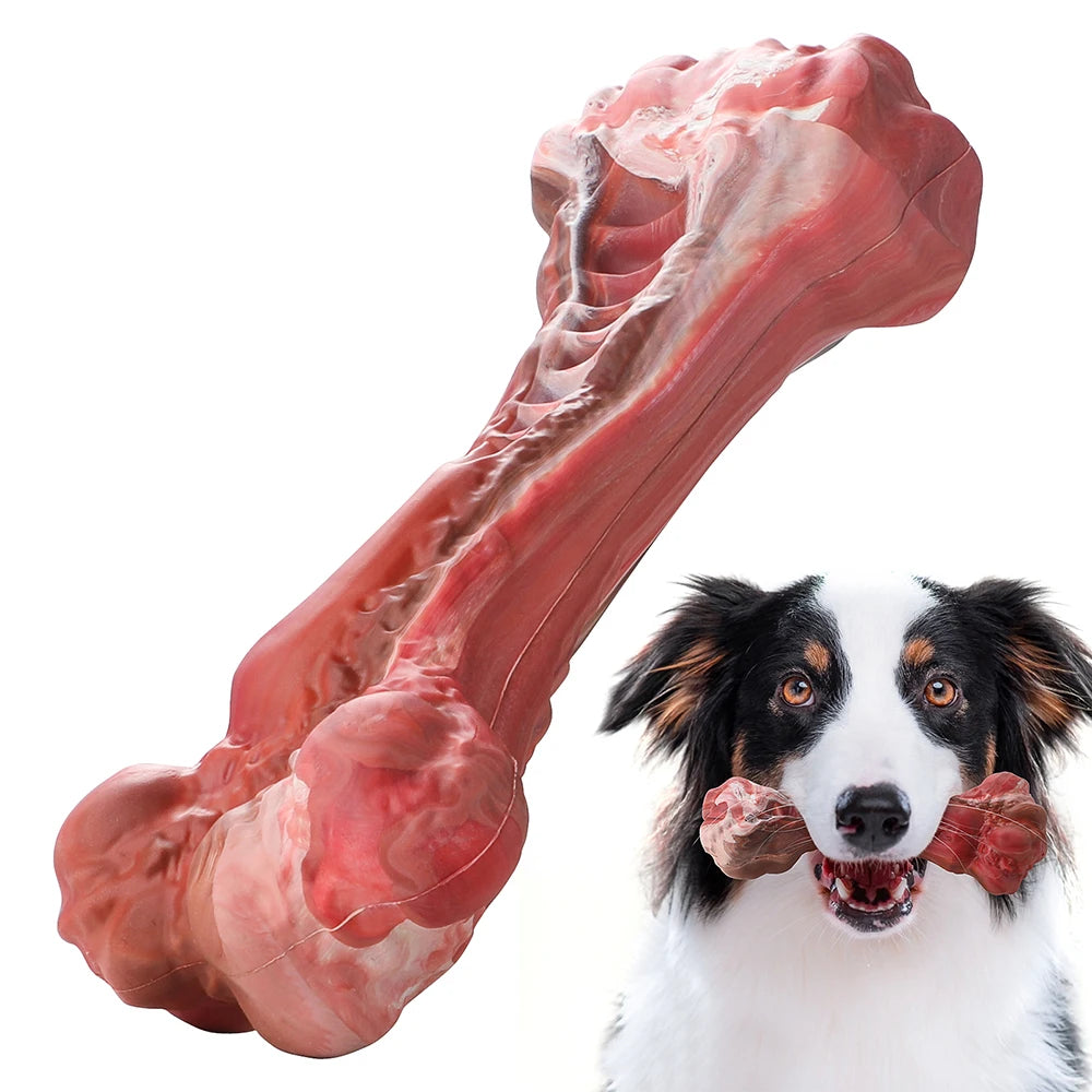 Indestructible Bone-Shaped Dog Toy – Nylon Chew Toy for Large Aggressive Chewers