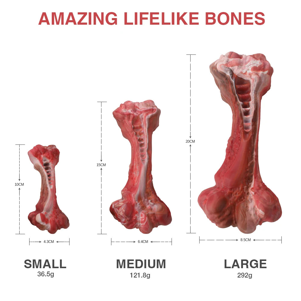 Indestructible Bone-Shaped Dog Toy – Nylon Chew Toy for Large Aggressive Chewers