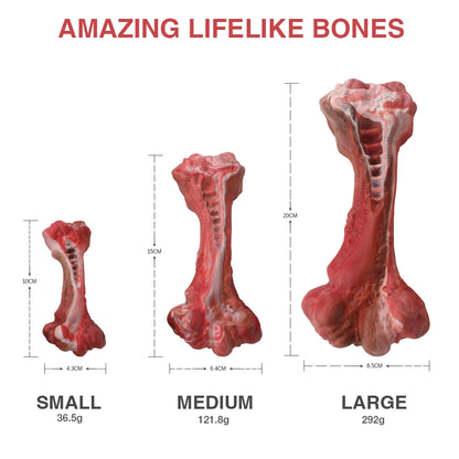 Indestructible Bone-Shaped Dog Toy – Nylon Chew Toy for Large Aggressive Chewers