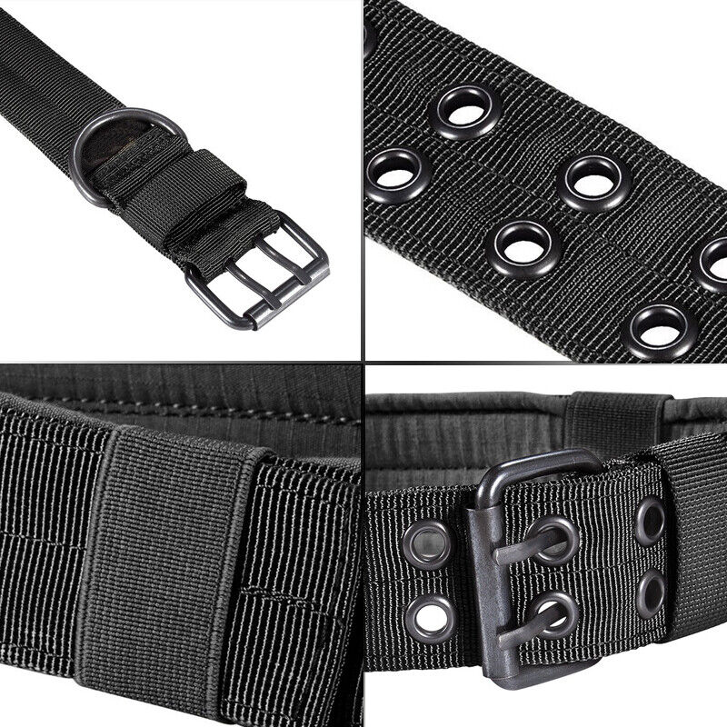 Military Tactical Dog Collar – Large 2" Nylon Collar with Metal Buckle