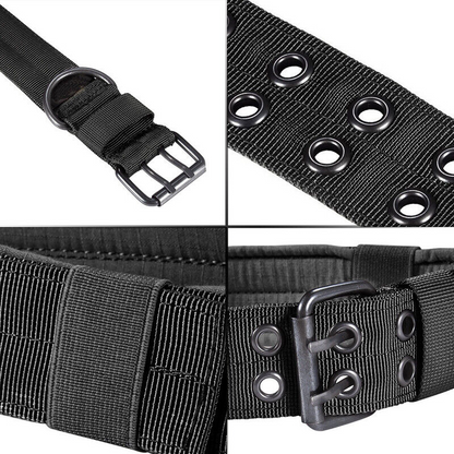 Military Tactical Dog Collar – Large 2" Nylon Collar with Metal Buckle