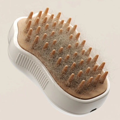 3-in-1 Steam Grooming Brush – Electric Spray Comb & Massager for Dogs and Cats