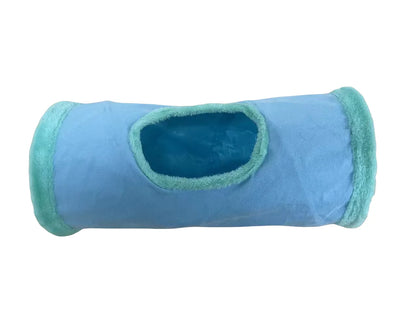 Collapsible Suede Cat Tunnel – Winter Play & Hide Tunnel for Kittens, Puppies & Rabbits (2-Way/3-Way)