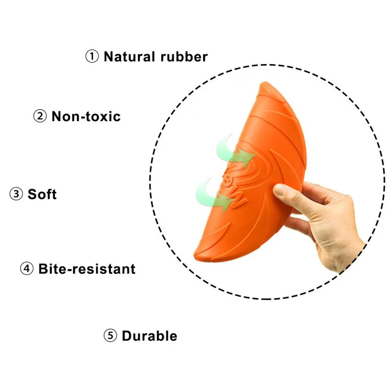 Multifunction Dog Flying Disc – Bite-Resistant Training & Interactive Toy for Pets
