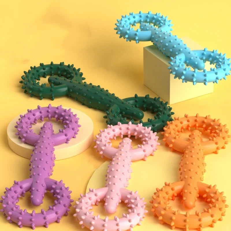 Indestructible Dog Pull Ring – Interactive Chew Toy for Puppies & Teeth Cleaning