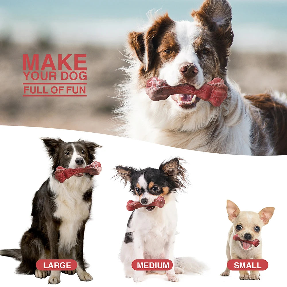 Indestructible Bone-Shaped Dog Toy – Nylon Chew Toy for Large Aggressive Chewers