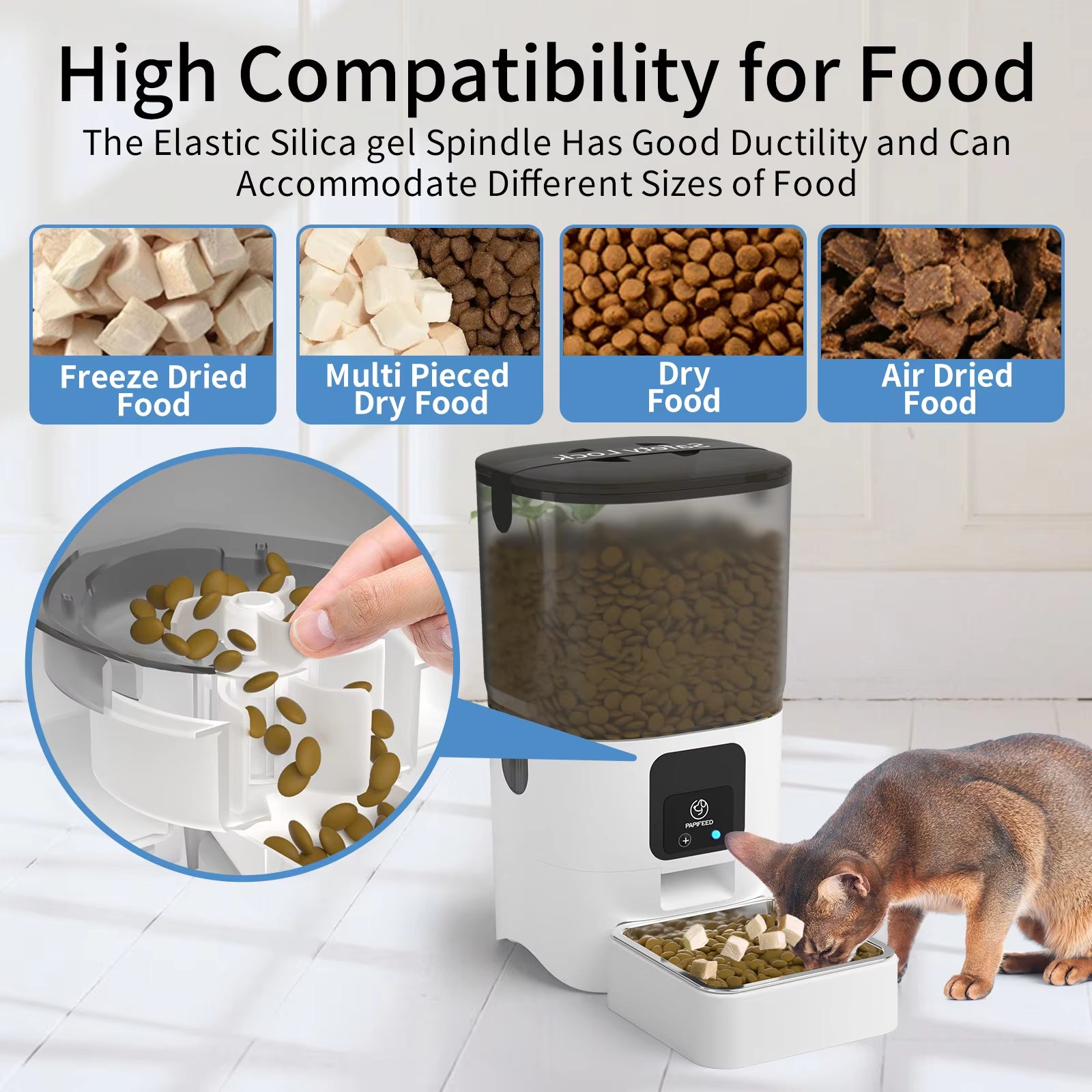 Smart Pet Feeder – WiFi Automatic Food Dispenser with Remote App Control